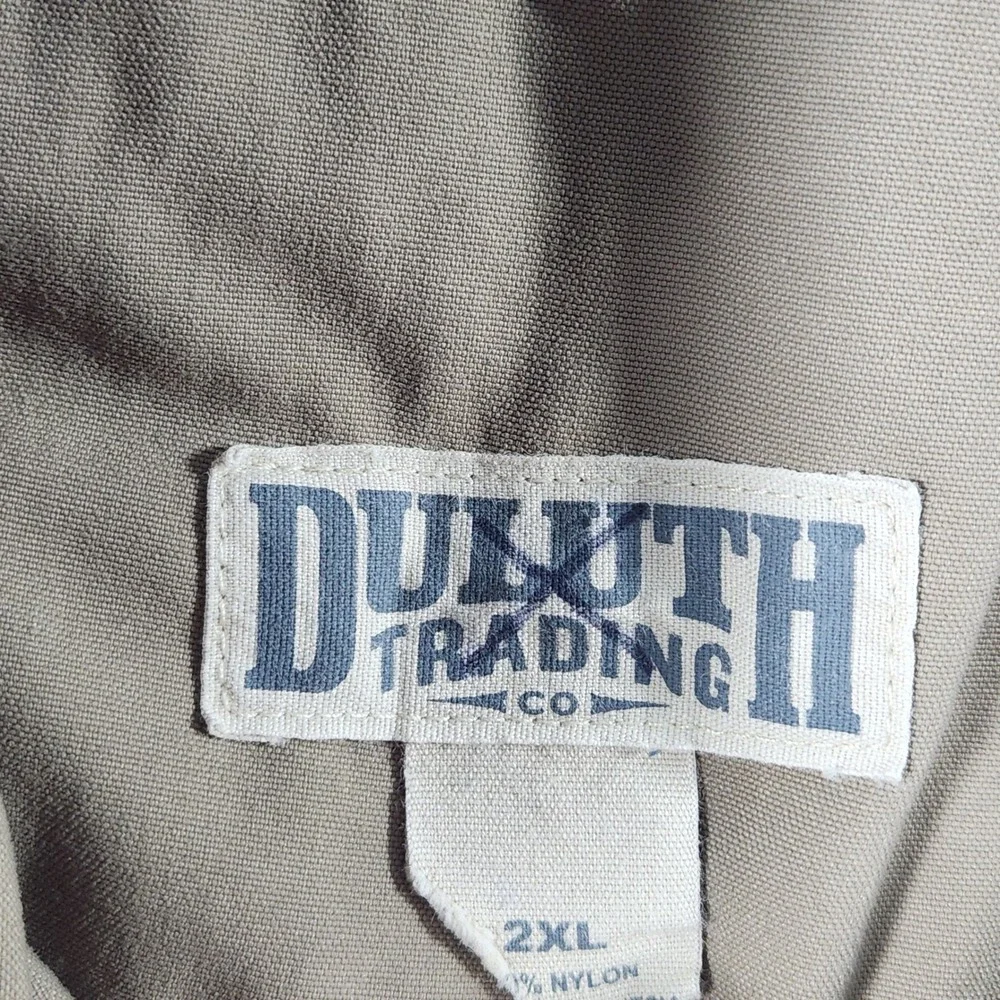 Duluth Trading Co Mens Brown Nylon Cargo Shorts 2XL  Workwear Outdoor Hiking‎